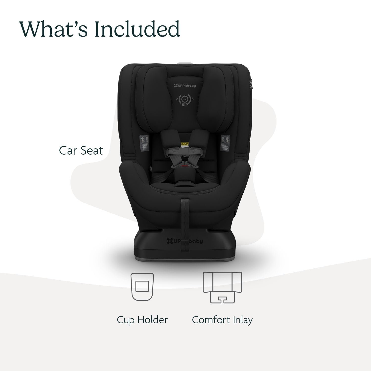 51BltQuOOL._SL1500_.jpg UPPAbaby Rove Convertible Car Seat - 2-in-1 Rear + Forward Facing - Quick + Secure 3-Step Install - Intuitive Safety Technology + Comfort Features - Cup Holder Included - Jake (Black Mélange) - Image 2