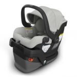 UPPAbaby Mesa V3 Infant Car Seat - Easy Installation + SmartSecure Technology - Attaches to Stroller | Base + Infant Insert Included - Savannah (Grey Mélange)