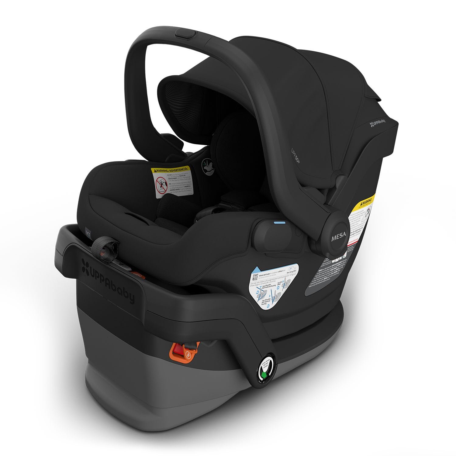 Version 1.0.0 UPPAbaby Mesa V3 Infant Car Seat - Easy Installation + SmartSecure Technology - Attaches to Stroller | Base + Infant Insert Included - Jake (Charcoal) - Image 1