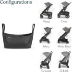 UPPAbaby Carry-All Parent Organizer / Fits on Vista. Cruz. Minu. Minu Duo. G-Series Strollers / Secure Zippered Pocket + Beverage Compartments - Image 5