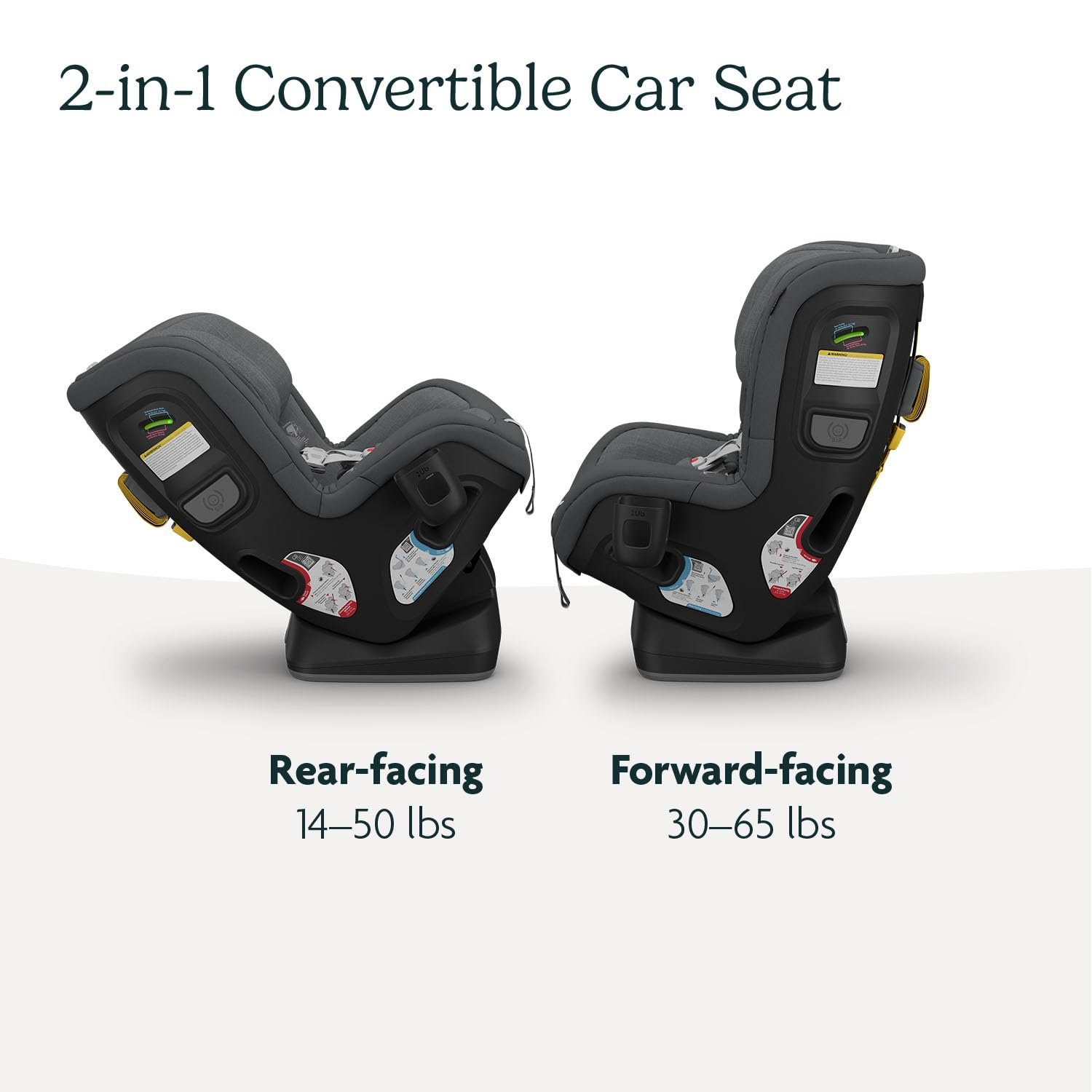 61NVcY7bQL._SL1500_.jpg UPPAbaby Rove Convertible Car Seat - 2-in-1 Rear + Forward Facing - Quick + Secure 3-Step Install - Intuitive Safety Technology + Comfort Features - Cup Holder Included - Greyson (Grey Mélange) - Image 3