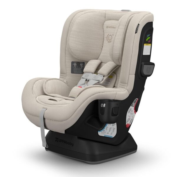 UPPAbaby Rove Convertible Car Seat - 2-in-1 Rear + Forward Facing - Quick + Secure 3-Step Install - Intuitive Safety Technology + Comfort Features - Cup Holder Included - Kavneer (Almond Mélange)