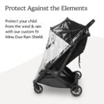 UPPAbaby Minu Duo Rain Shield - Waterproof and Windproof Coverage - Ventilated Design - Quick Attachment - Easy Access to Children - Image 2