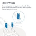 UPPAbaby Cruz Upper Adapter - Compatible with Cruz. Bassinet. Aria. Mesa V2. V3. or Mesa Max Infant Car Seats - Quick + Secure Attachment - 1 Set - Image 5