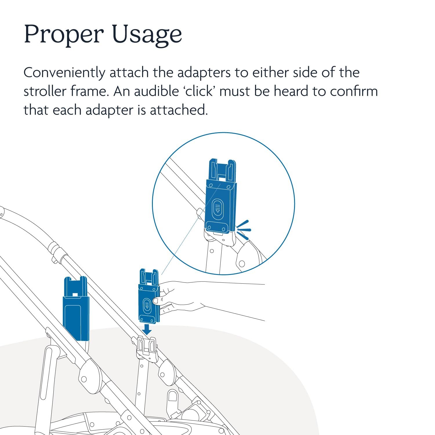 Version 1.0.0 UPPAbaby Cruz Upper Adapter - Compatible with Cruz. Bassinet. Aria. Mesa V2. V3. or Mesa Max Infant Car Seats - Quick + Secure Attachment - 1 Set - Image 5