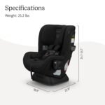 UPPAbaby Rove Convertible Car Seat - 2-in-1 Rear + Forward Facing - Quick + Secure 3-Step Install - Intuitive Safety Technology + Comfort Features - Cup Holder Included - Jake (Black Mélange) - Image 7