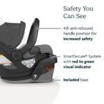 UPPAbaby Mesa V2 Infant Car Seat/Easy Installation/Innovative SmartSecure Technology/Base + Robust Infant Insert Included/Direct Stroller Attachment/Greyson (Charcoal Mélange) - Image 4