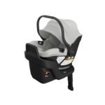 UPPAbaby Aria V2 Lightweight Infant Car Seat - Just Under 6 lbs - Base with Load Leg + Infant Insert + All-Weather FootCover Included - Direct Stroller Attachment - Savannah (Pearl Grey Mélange)