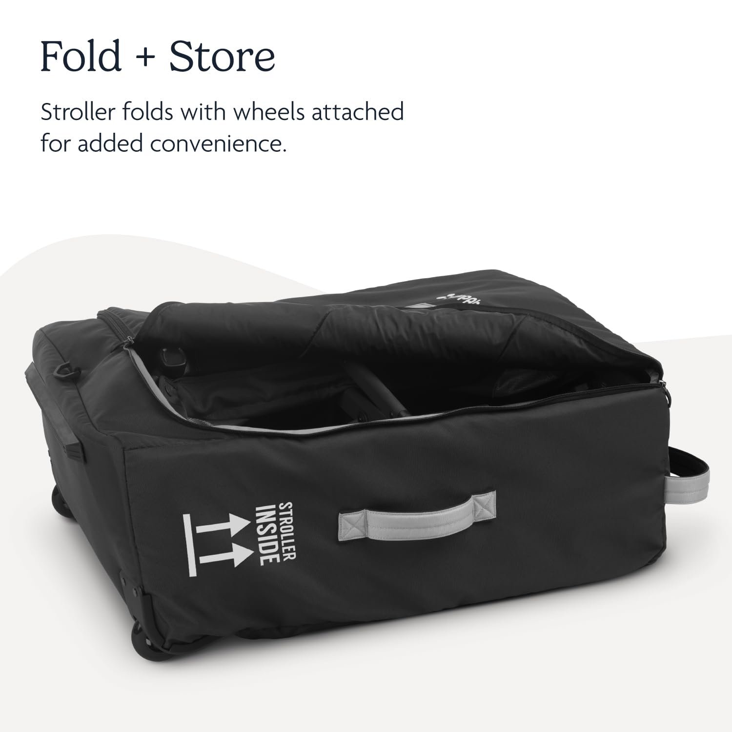 Version 1.0.0 UPPAbaby Travel Bag for Minu Duo Stroller - Easy-Carry Handles. Wheels + Durable Design with TravelSafe Protection - Image 2