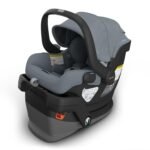 UPPAbaby Mesa V3 Infant Car Seat - Easy Installation + SmartSecure Technology - Attaches to Stroller | Base + Infant Insert Included - Callum (Stone Blue)