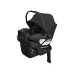 UPPAbaby Aria V2 Lightweight Infant Car Seat - Just Under 6 lbs - Base with Load Leg + Infant Insert + All-Weather FootCover Included - Direct Stroller Attachment - Jake (Charcoal/Black Leather)