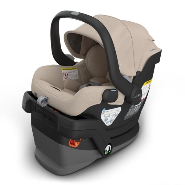 UPPAbaby Mesa V3 Infant Car Seat - Easy Installation + SmartSecure Technology - Attaches to Stroller | Base + Infant Insert Included - Declan (Oat Mélange)