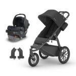 UPPAbaby Travel System – Ridge Stroller + Mesa V2 Infant Car Seat Combo - Toddler Seat. Rain Shield. Bug Shield. Car Seat. Base with Load Leg + Infant Insert Included – Jake (Charcoal)