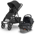 UPPAbaby Travel System - Vista V3 Stroller + Mesa V2 Infant Car Seat Combo - Toddler Seat. Rain Shield. Bug Shield. Storage Bag. Car Seat. Base + Infant Insert Included - Jake (Charcoal)