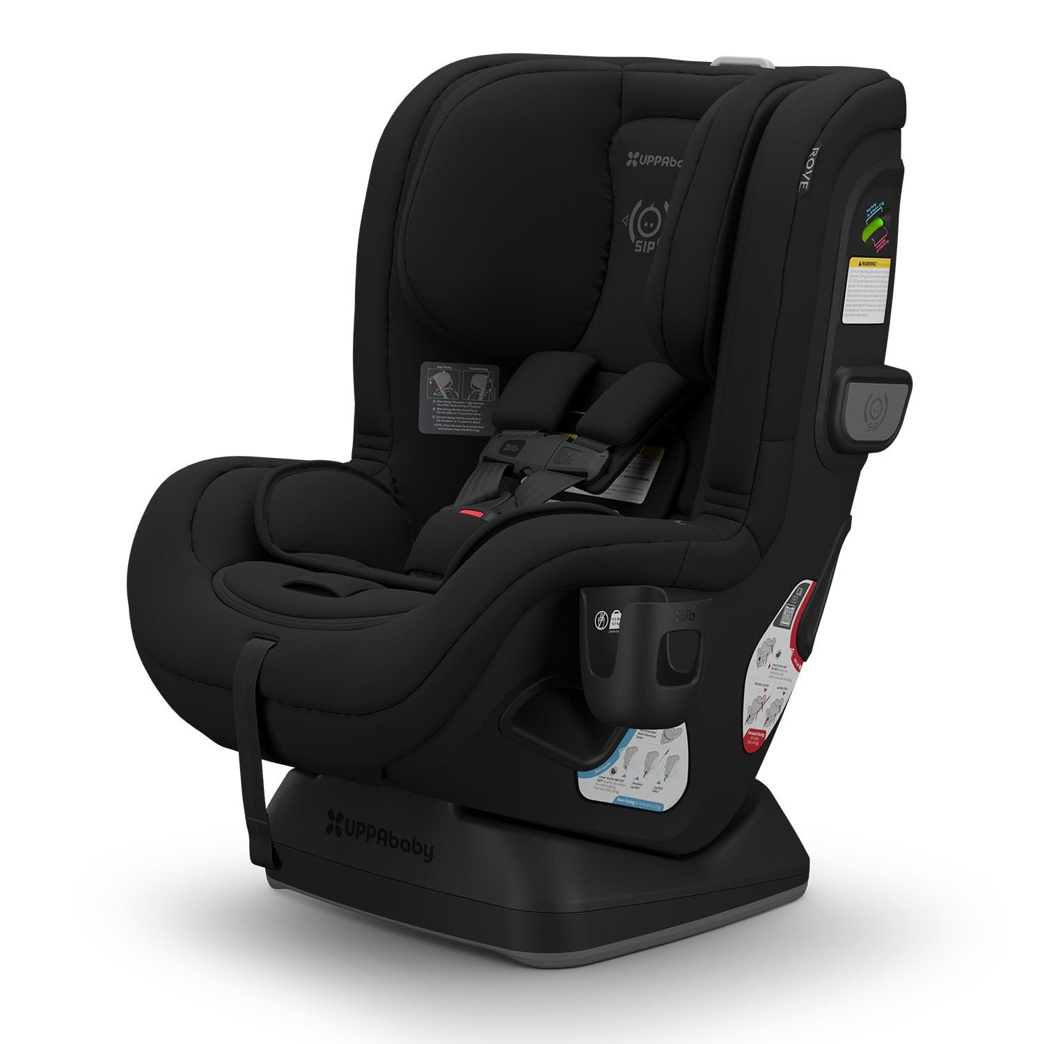 61xwpoQAToL._SL1500_.jpg UPPAbaby Rove Convertible Car Seat - 2-in-1 Rear + Forward Facing - Quick + Secure 3-Step Install - Intuitive Safety Technology + Comfort Features - Cup Holder Included - Jake (Black Mélange) - Image 1