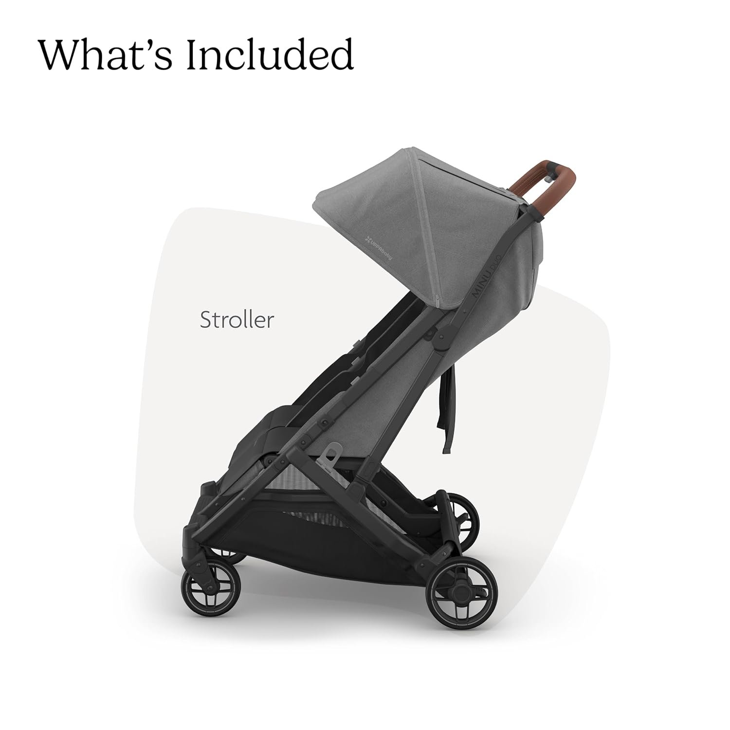 711WvQo-2L._SL1500_.jpg UPPAbaby Minu Duo Side-by-Side Double Stroller - Lightweight + Compact Design for Travel - Easy Fold- From Birth to Toddler - Independent Recline -Greyson(Charcoal Mélange/Carbon Frame/Saddle Leather) - Image 2