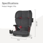 UPPAbaby Alta V2 High Back Booster Seat/Seven-Position. Active Support Headrest for Growing Children/SecureFit Integrated Belt Guide + Positioner/Cup Holder Included/Greyson (Grey Mélange) - Image 7
