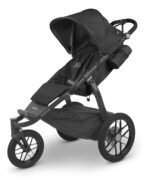 UPPAbaby Ridge Jogging Stroller/Durable Performance Jogger with Never-Flat Tires/Built for Walking. Running. Hiking/Water Bottle Holder and Basket Cover Included/Jake (Charcoal/Carbon Frame)