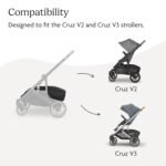 UPPAbaby Basket Cover for Cruz V2 and V3 Strollers - Protects and Conceals Belongings - Easy Attachment and Access - Water-Resistant Material - Image 5