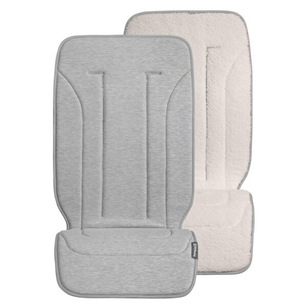 UPPAbaby Reversible Seat Liner/Water-Resistant and Comfortable/Easy Stroller Attachment/Phoebe (Breathable Light Grey/Cozy Fleece)
