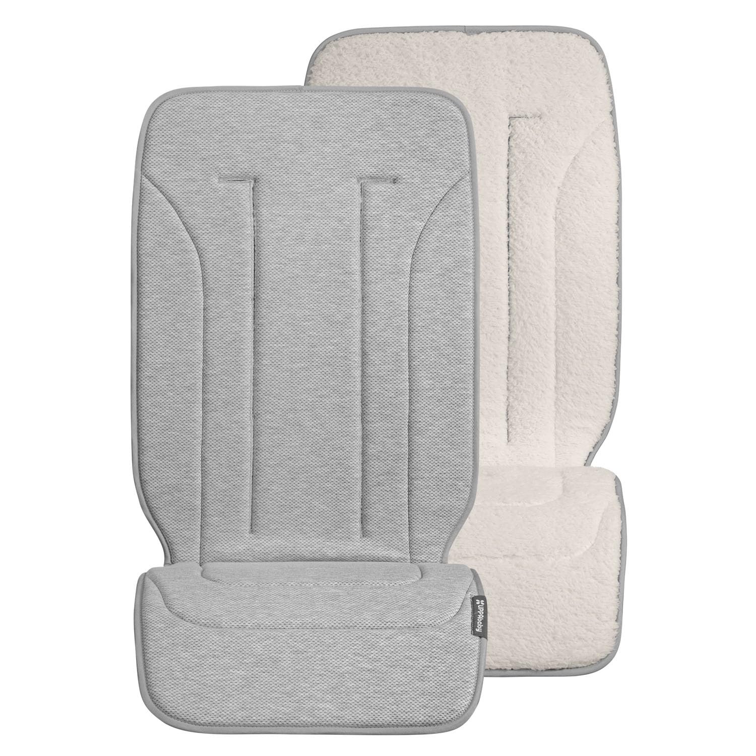 Version 1.0.0 UPPAbaby Reversible Seat Liner/Water-Resistant and Comfortable/Easy Stroller Attachment/Phoebe (Breathable Light Grey/Cozy Fleece) - Image 1