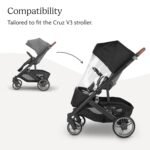 UPPAbaby Performance Rain Shield for Cruz V3 - Waterproof and Windproof Coverage - Ventilated Design - Quick Attachment - Easy Access to Child - Image 5