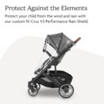UPPAbaby Performance Rain Shield for Cruz V3 - Waterproof and Windproof Coverage - Ventilated Design - Quick Attachment - Easy Access to Child - Image 2