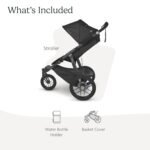 UPPAbaby Ridge Jogging Stroller/Durable Performance Jogger with Never-Flat Tires/Built for Walking. Running. Hiking/Water Bottle Holder and Basket Cover Included/Jake (Charcoal/Carbon Frame) - Image 2