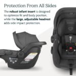 UPPAbaby Mesa V2 Infant Car Seat/Easy Installation/Innovative SmartSecure Technology/Base + Robust Infant Insert Included/Direct Stroller Attachment/Greyson (Charcoal Mélange) - Image 5