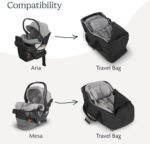 UPPAbaby Travel Bag for Aria and Mesa Infant Car Seats/Easy-Carry Handles + Durable Design/TravelSafe - Image 6