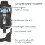 UPPAbaby Extra Aria Car Seat Base/Compatible with Aria Infant Car Seats/SmartSecure Installation with Load Leg - Image 3