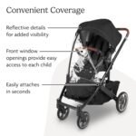 UPPAbaby Performance Rain Shield for Cruz V3 - Waterproof and Windproof Coverage - Ventilated Design - Quick Attachment - Easy Access to Child - Image 3