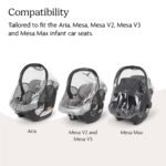 UPPAbaby Rain Shield for Mesa and Aria Infant Car Seat Carriers - Waterproof and Windproof Coverage - Ventilated Design - Quick Attachment - Image 4
