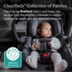 UPPAbaby Aria V2 Lightweight Infant Car Seat - Just Under 6 lbs - Base with Load Leg + Infant Insert + All-Weather FootCover Included - Direct Stroller Attachment - Declan (Oat Mélange) - Image 3