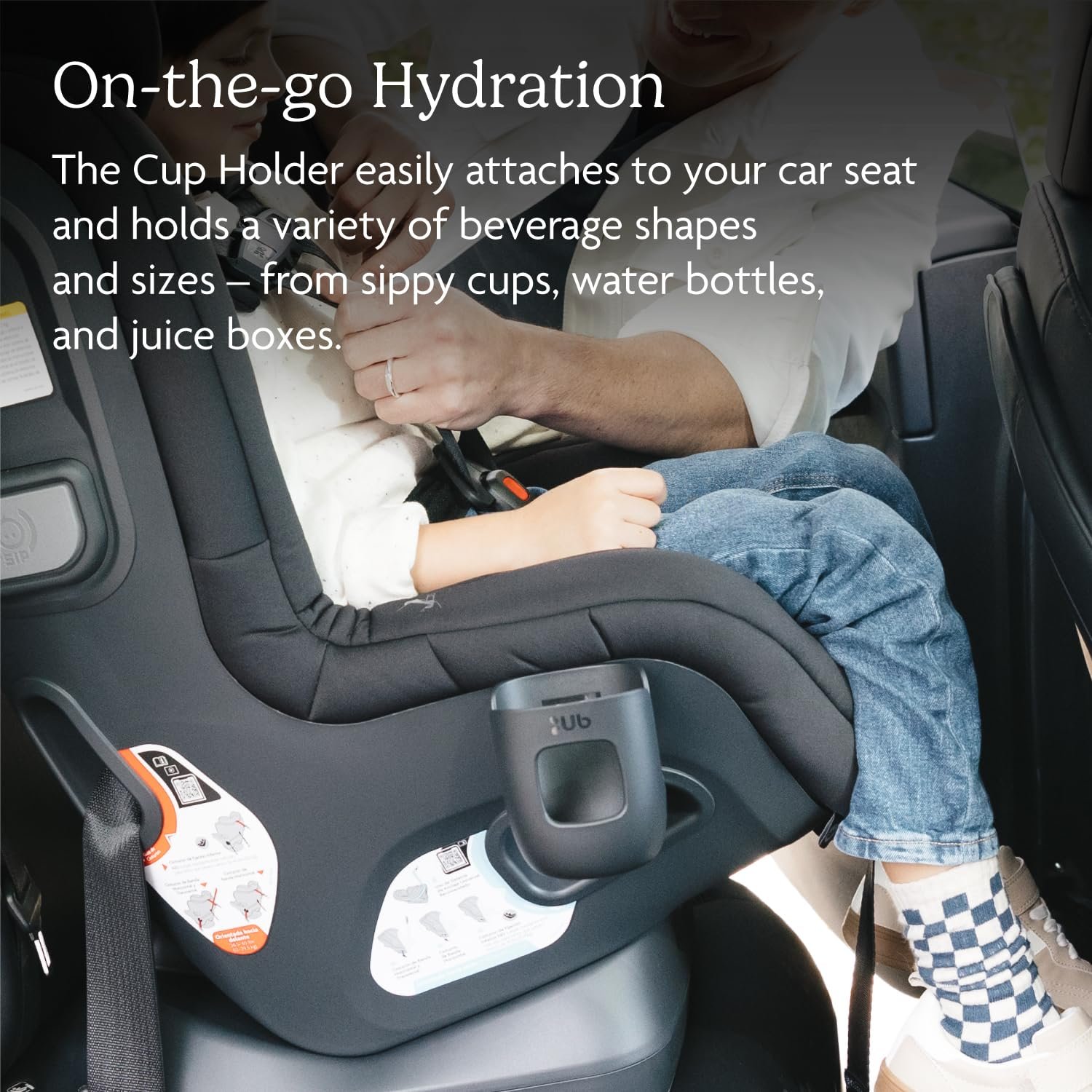 Version 1.0.0 UPPAbaby Cup Holder for Rove Convertible Car Seat – Quick Attachment + Removal - Holds Various Size Beverages - BPA Free + Dishwasher Safe - Image 2