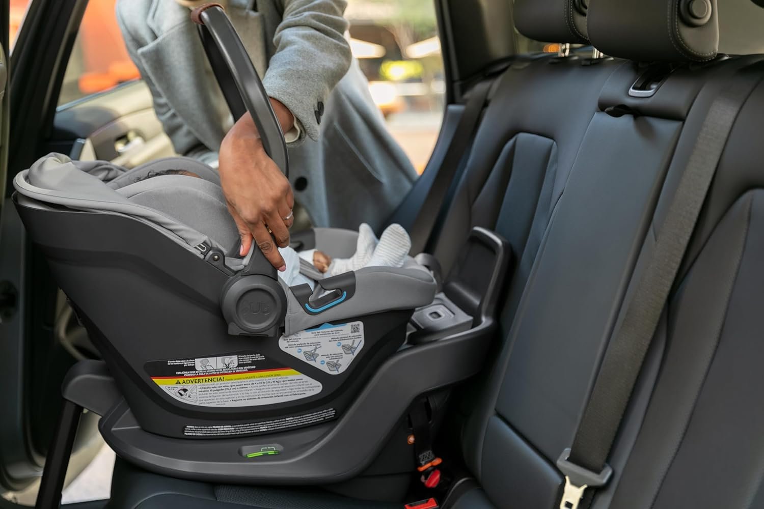 71rTa02ZxbL._SL1500_.jpg UPPAbaby Extra Aria Car Seat Base/Compatible with Aria Infant Car Seats/SmartSecure Installation with Load Leg - Image 5