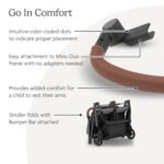 UPPAbaby Bumper Bar for Minu Duo Stroller - Quick Attachment - Folds with Stroller - Saddle - Image 3