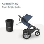 UPPAbaby Cup Holder for Ridge Stroller/Quick Attachment/Holds Beverages of Various Sizes/Folds Attached - Image 4