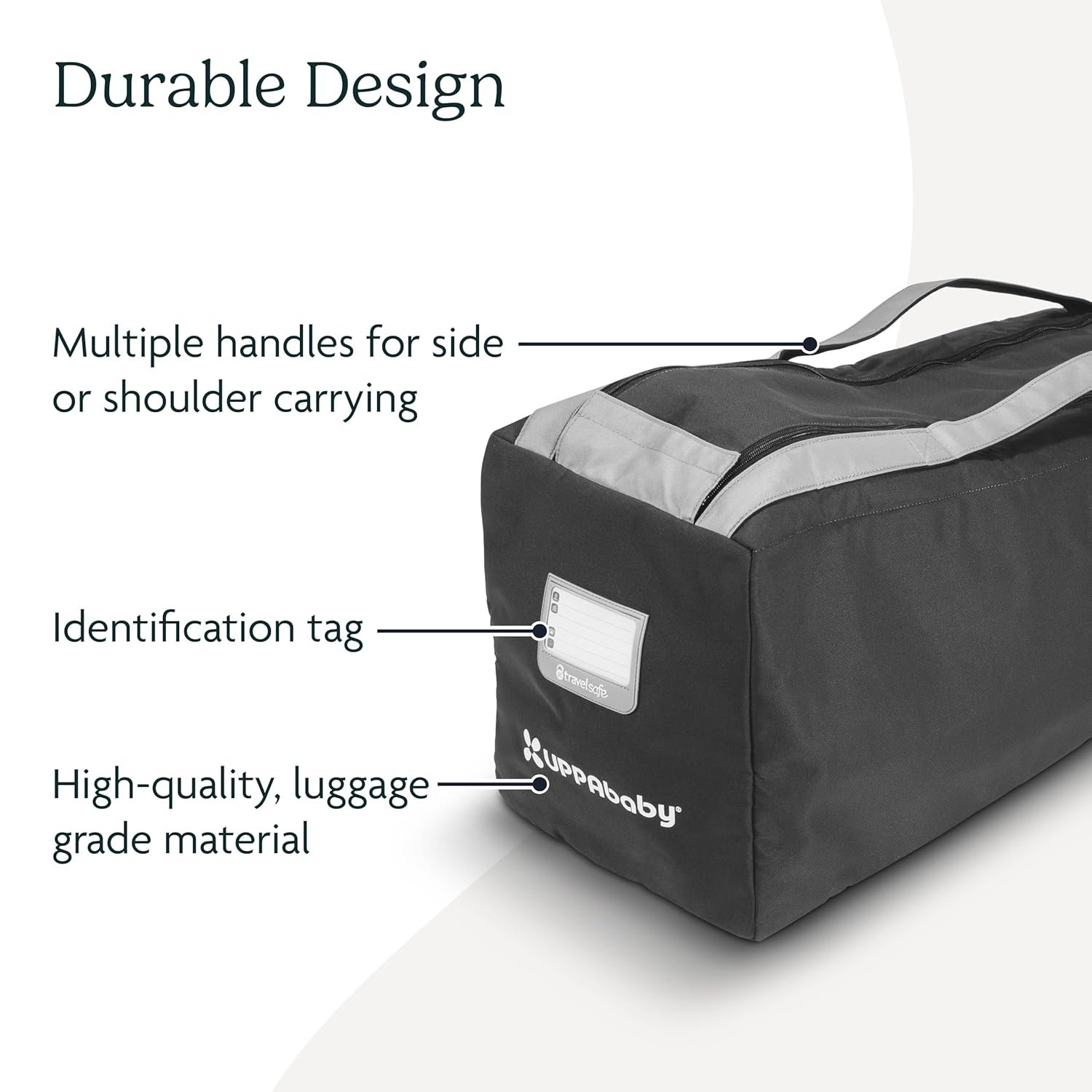 81-8kl57FYL._SL1500_.jpg UPPAbaby Travel Bag for G-Luxe and G-Lite Strollers - Easy-Carry Handles + Durable Design with TravelSafe Protection - Image 3