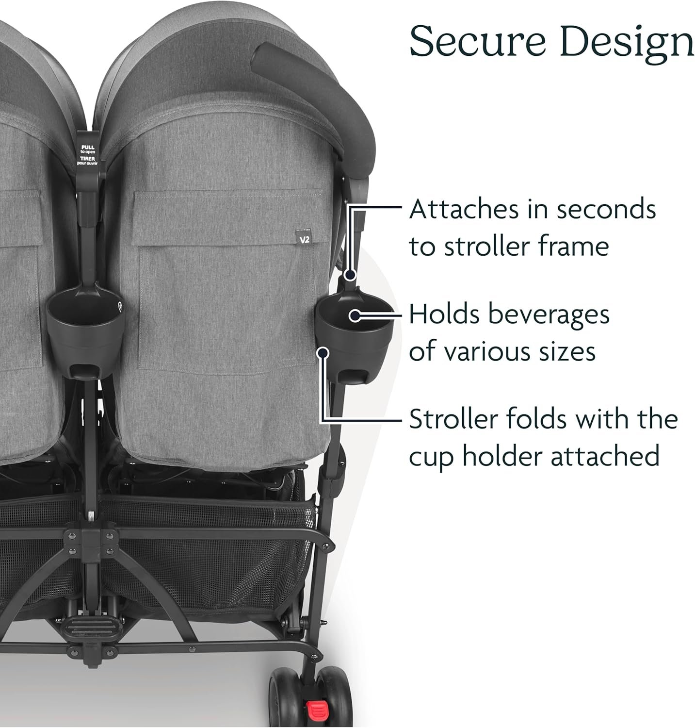 811-HBh7iNL._AC_SL1500_.jpg UPPAbaby Cup Holder (Only Fits G-Luxe (models 2013-2017). G-Link. and G-Link V2 strollers) - Image 4