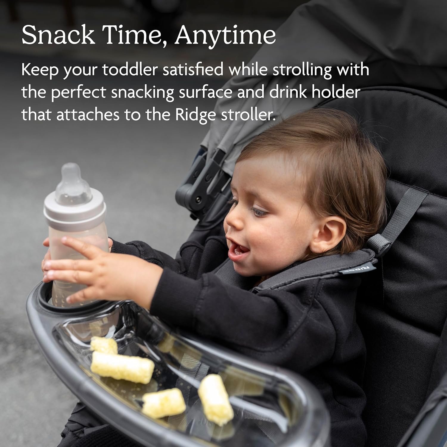 817ugkiq8VL._SL1500_.jpg UPPAbaby Snack Tray for Ridge Stroller/Quick Attachment/Folds with Stroller - Image 2