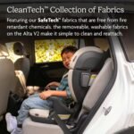 UPPAbaby Alta V2 High Back Booster Seat/Seven-Position. Active Support Headrest for Growing Children/SecureFit Integrated Belt Guide + Positioner/Cup Holder Included/Jake (Black Mélange) - Image 3