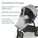 UPPAbaby Sun and Bug Shield for Ridge Stroller/UPF 50+. Wind and Insect Protection/Ventilated Design/Quick Attachment/Easy Access to Child - Image 3