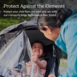UPPAbaby Performance Rain Shield for Ridge/Waterproof and Windproof Coverage/Ventilated Design/Quick Attachment/Easy Access to Child - Image 2