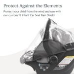 UPPAbaby Rain Shield for Mesa and Aria Infant Car Seat Carriers - Waterproof and Windproof Coverage - Ventilated Design - Quick Attachment - Image 2