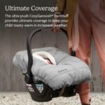 UPPAbaby CozyGanoosh for Aria and Mesa Infant Car Seat Carriers/Ultra-Plush. Weather-Proof/Charcoal - Image 2