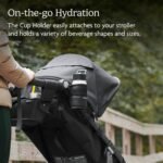 UPPAbaby Cup Holder for Ridge Stroller/Quick Attachment/Holds Beverages of Various Sizes/Folds Attached - Image 2