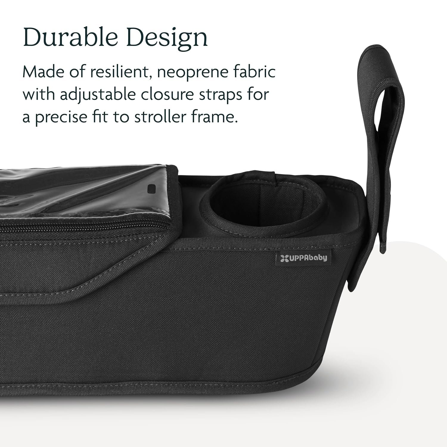 81ivga2jL3L._SL1500_.jpg UPPAbaby Parent Console for Ridge Stroller/Secure Zippered Pocket + Beverage Compartments/Touch Screen Phone Pocket - Image 4
