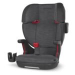 UPPAbaby Alta V2 High Back Booster Seat/Seven-Position. Active Support Headrest for Growing Children/SecureFit Integrated Belt Guide + Positioner/Cup Holder Included/Greyson (Grey Mélange)