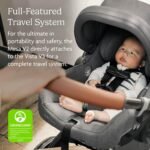 UPPAbaby Travel System - Vista V3 Stroller + Mesa V2 Infant Car Seat Combo - Toddler Seat. Rain Shield. Bug Shield. Storage Bag. Car Seat. Base + Infant Insert Included - Jake (Charcoal) - Image 3